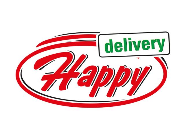 happy delivery logo
